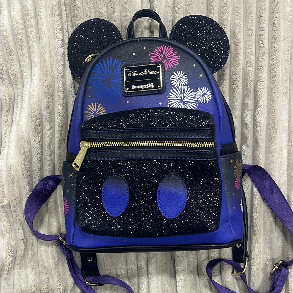 Loungefly Firework Backpack - Blue and Black